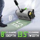 SONTHIOW 13.5INCH ELECTRIC SNOW BLOWER - GREEN AND BLACK - Scratch & Dent