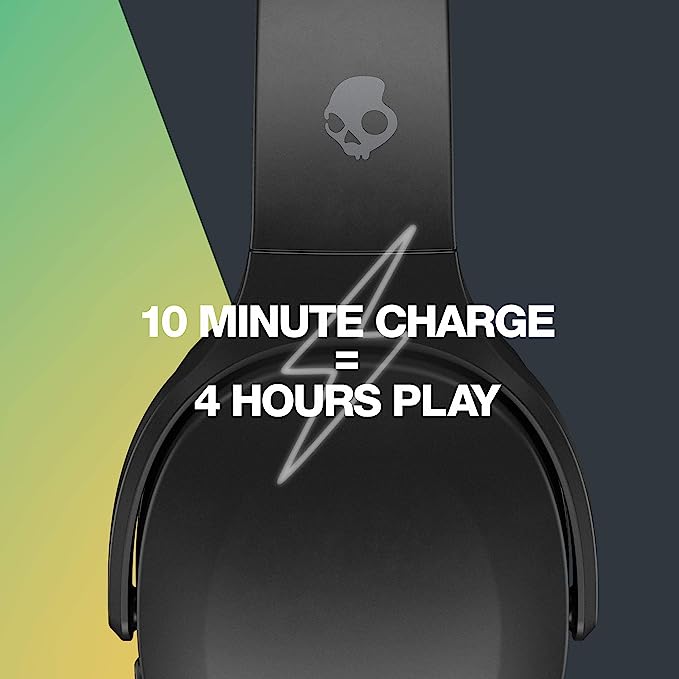 Skullcandy Crusher Evo Over-Ear Wireless Headphones - Black - Like New