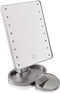 685764B1F Estelle Makeup Mirror - 16 Bright LEDs - Metallic Gray Like New