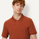 AMAZON ESSENTIALS MEN'S SLIM-FIT POLO SHIRT LARGE - BRICK RED - Brand New