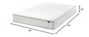ZINUS 10 INCH FOAM AND SPRING HYBRID MATTRESS [NEW VERSION], FULL, MATTRRESS - Like New