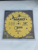 Sencore 14" Mako Diamond Blade B0DR9LVN2J - White - Brand New