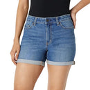 AMAZON ESSENTIALS WOMEN'S MEDIUM STRETCH SLIM-FIT MID-RISE 4“ JEAN SHORT -SIZE 4 - Like New