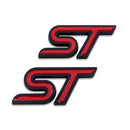 GENERIC METAL ST EMBLEM CAR BADGE RACING SPORT 3D STICKER DECAL [2 INCLUDED] - Like New