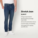AMAZON ESSENTIALS MEN'S SLIM-FIT JEANS -SIZE MEN 31W/32L - TINTED DARK WASH - Brand New
