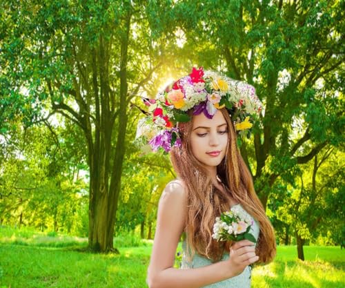 DULUXYKL SPRING BACKDROP GREEN FOREST PHOTO BACKDROPS 10X10FT JUNGLE GRASSLAND - Like New