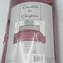 DOUILLETTE 1PC COMFORTER, TWIN SIZE 66X86, 100% POLYESTER - BURGUNDY - Brand New