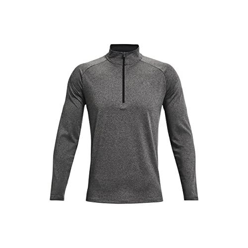 Under Armour Men's Tech 2.0 ½ Zip Carbon Heather/Black M - Brand New