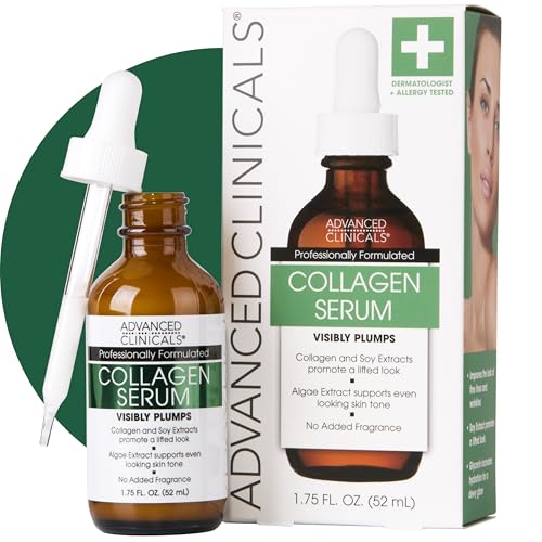 Advanced Clinicals AC048 - Collagen Serum for Face, 1.75 Fl Oz - New - Brand New