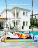 EVERYFUN WATERPROOF RECTANGLE PLATFORM SWING 700LBS HEAVY DUTY, 60"| A-COLORFUL - Like New