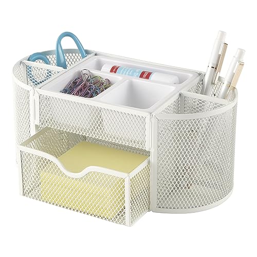 OFFICE DEPOT BRAND MESH OVAL DESK ORGANIZER, 4-1/8"H X 9-1/4"W - Scratch & Dent