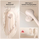 XIYU Electric Body Brush Back Scrubber Shower Waterproof Long Dual Handle - Pink - Like New