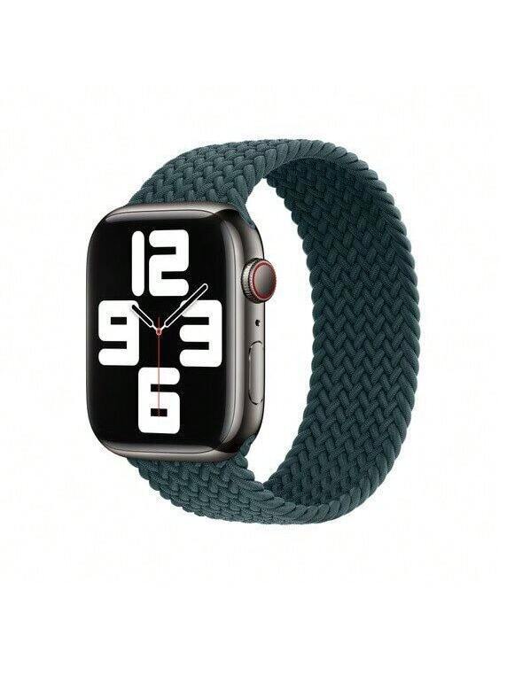 APPLE WATCH BRAIDED SOLO LOOP 41MM SIZE 6 - RAINFOREST - Like New