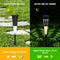 BIMONK SOLAR LIGHTS OUTDOOR GARDEN,18HRS, 6 PACK - WARM WHITE LIGHT - BLACK Like New