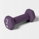 ALL IN MOTION DUMBBELL 2LBS - PVC COATED, IRON FILLED, SINGLE WEIGHT - VIOLET - Like New
