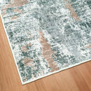 KATHY IRELAND 8023 5×7 FEET FLANNEL WASHABLE AREA RUG - ANNABELLE GRAY - Brand New