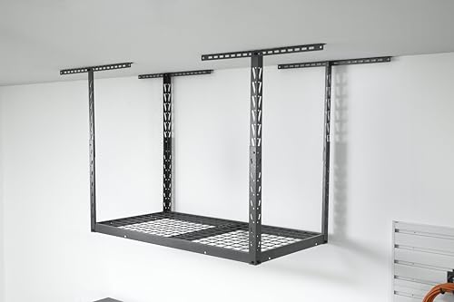 GLADIATOR OVERHEAD GEARLOFT STORAGE RACK 2 X 4 GALS24M1KG HAMMERED GRANITE - Like New