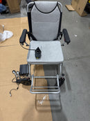 KERDOM ELECTRIC WHEELCHAIR FOR ADULTS RANGE FOLDABLE POWER WHEELCHAIR - SILVER - Like New