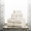 BIBB HOME SUPERIOR EGYPTIAN COTTON PILE HEAVYWEIGHT 6-PIECE TOWEL SET - CREAM - Like New