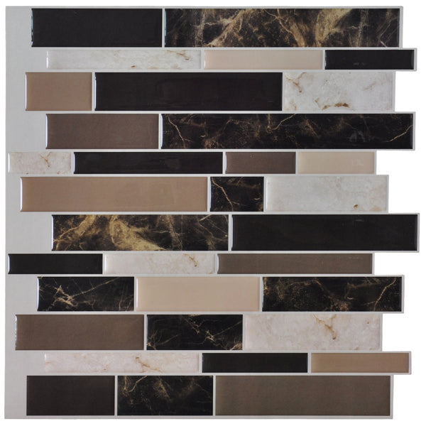 Art3d 6-Pack Peel and Stick Vinyl Sticker Kitchen Backsplash Tiles - Brand New