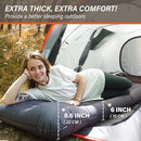 TOBTOS Inflatable Camping Pillow Thick 6 Inch Ultralight Sleeping Pad LG70 - Like New