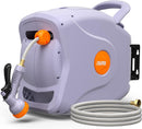FIILPOW 1/2 Inch 100 FT Retractable Garden Hose Reel - PURPLE - Like New