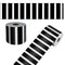 CARSON DELLOSA 65' BLACK AND WHITE STRIPES ROLLED STRAIGHT BULLETIN 1 ROLL - Brand New