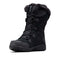 COLUMBIA WOMEN'S ICE MAIDEN II SNOW BOOT BLACK/COLUMBIA GREY SIZE 6.5W Like New