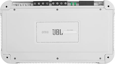 JBL MA754 High performance 4-Channel Marine Amplifier 200 watts - White Like New