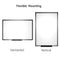 VIZ-PRO MAGNETIC DRY ERASE WB3624LBK - BLACK - Brand New