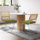 现代饲料椅子，聚酯纤维（套装2），现代椅子，DC03GR-N025 - 绿色 - Like New