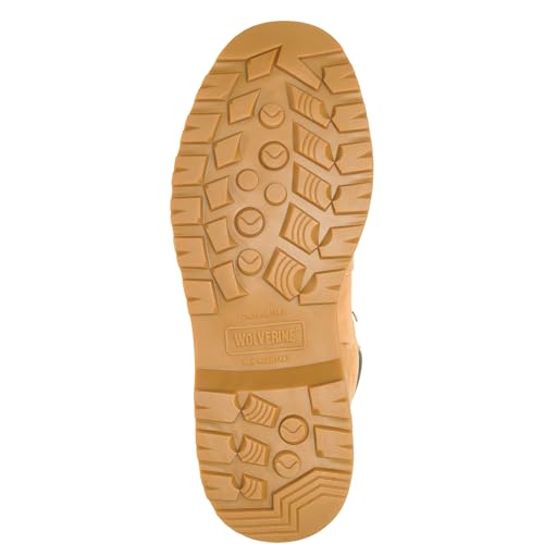 W10632 Wolverine Men's Floorhand Steel Toe 6" Work Boot Wheat Size 9X Wide - Like New