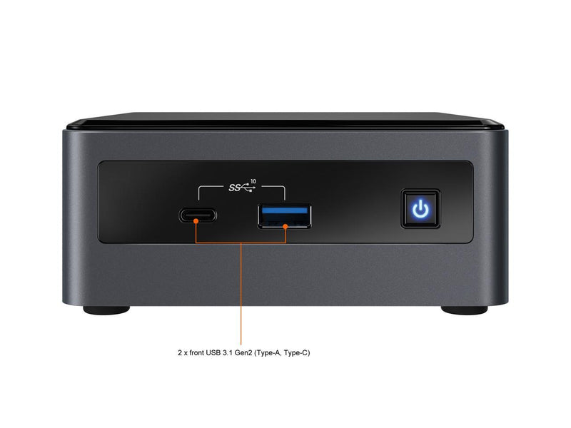 Intel NUC 10 Core™ i5-10210U Processor  Frost Canyon BXNUC10i5FNHN1 Tall Mini PC
