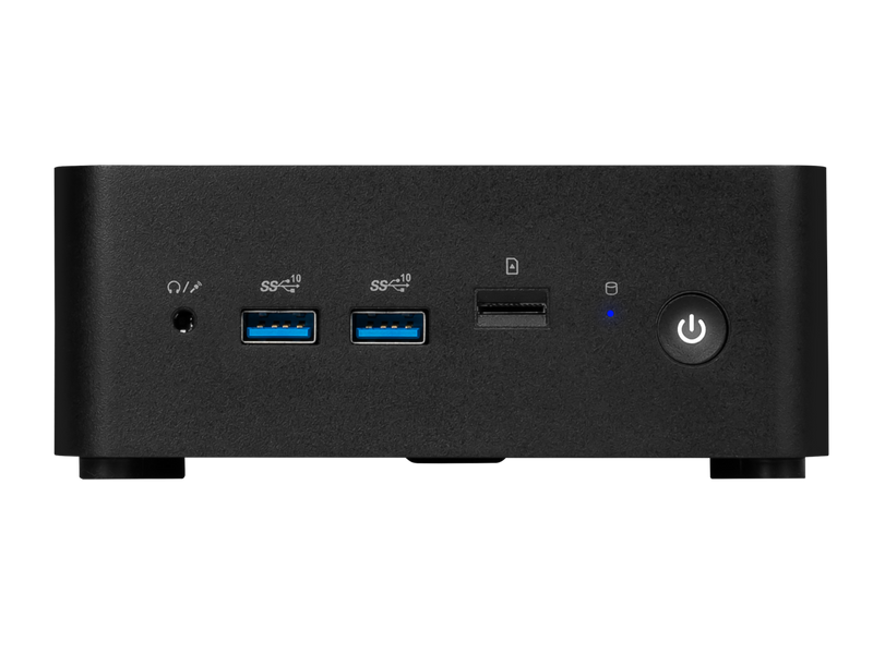 MSI Cubi NUC 1M-009BUS Black Mini PC Barebone, with Intel Core 7 150 U,