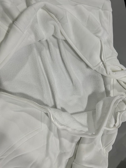 GENERIC WHITE 3XL HOODIE JACKET - SIZE: MEN 3XL WOMEN 3XL - WHITE - Like New