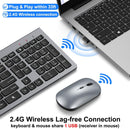 WIRELESS KEYBOARD MOUSE COMBO ULTRA-SLIM DESIGN FULL SIZE QUIET KEYBOARD - GRAY - Like New