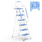 HBTower 5 Step Ladder with Handrails, Folding Step Stool with - Scratch & Dent