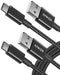 Anker USB C Cable 2-Pack 6ft Premium Nylon USB A to USB C - Scratch & Dent