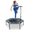 YES4ALL 48-INCH REBOUNDER TRAMPOLINE WITH ADJUSTABLE HANDLE BAR - BLACK - Like New
