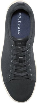 C42258 COLEHAAN MEN'S GRAND CROSSCOURT CANVAS BLACK CANVAS/IVORY  SIZE 11 - Like New
