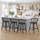 LUE BONA BLACK 24-IN H COUNTER HEIGHT WOOD BAR 3 - PACK - BLACK - Scratch & Dent