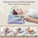 SILKENA Cervical Pillow for Neck Pain Relief Queen Size - Ice Blue - Brand New