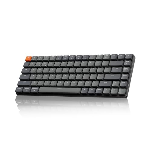KEYCHRON K3 V2 84 KEYS MECHANICAL KEYBOARD RED SWITCH - BLACK - Like New