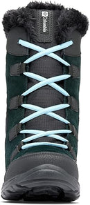 COLUMBIA WOMEN'S ICE MAIDEN II SNOW BOOT - SIZE: WOMEN 7.5W - BLACK/OXYGEN - Like New