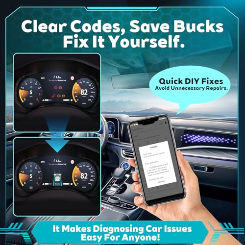 APRIOR OBD2 SCANNER BLUETOOTH WIRELESS CAR CODE READERS V011 - BLACK - Like New