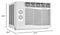 FRIGIDAIRE FFRA051ZA1 17" Window Air Conditioner with 5000 BTU - WHITE - Like New