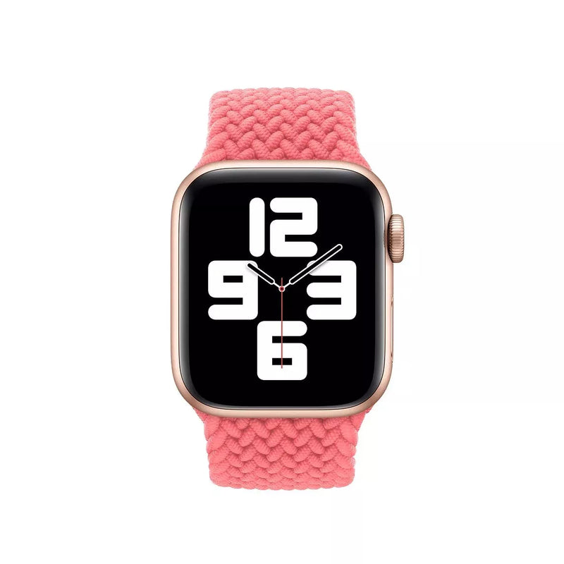 APPLE WATCH BRAIDED SOLO LOOP 44MM - PINK PUNCH - SIZE 10 - PINK PUNCH - Brand New
