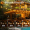 ADDLON 100FT(2-PACK*50FT) LED OUTDOOR STRING LIGHTS PATIO LIGHTS - BLACK - Like New