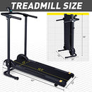 KOTIA MANUAL TREADMILL - SMALL FOLDABLE TREADMILL GHN213 - BLACK - Like New