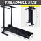 KOTIA MANUAL TREADMILL - SMALL FOLDABLE TREADMILL GHN213 - BLACK - Like New